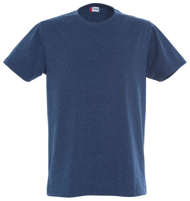 Clique New Classic-T Heren Blauw Melange