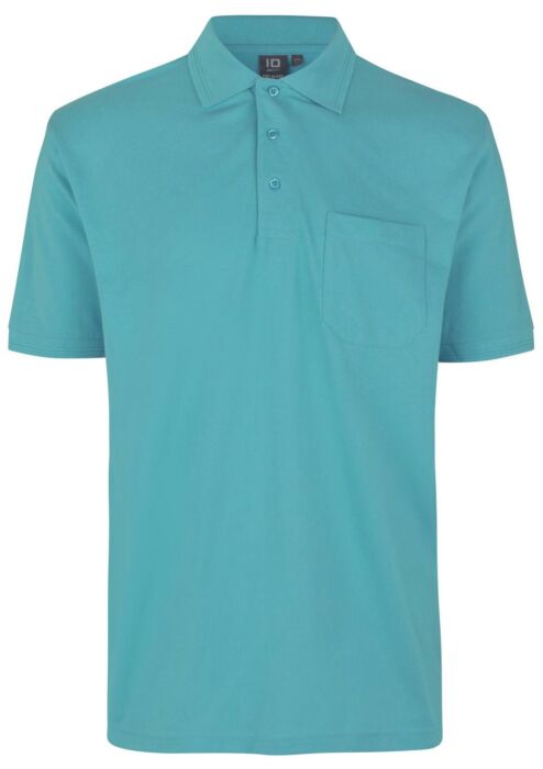 Pro Wear by Id 0320 poloshirt borstzak Stoffige Aqua