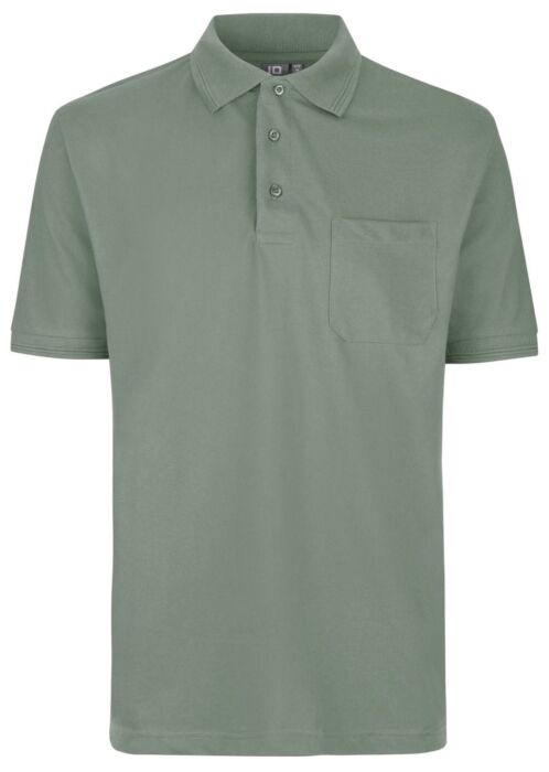Pro Wear by Id 0320 poloshirt borstzak Stoffig Groen