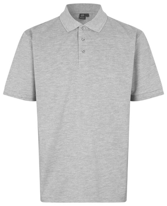 Pro Wear by Id 0324 poloshirt zonder borstzak Grijs gemêleerd