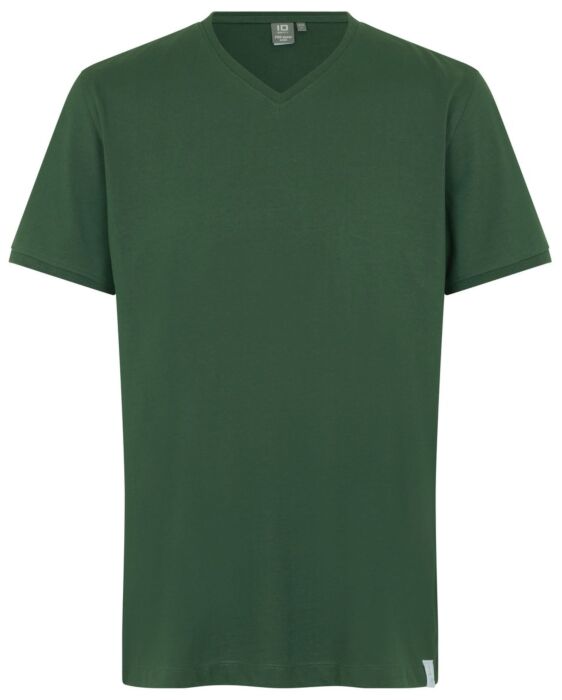 Pro Wear by Id 0372 CARE T-shirt v-hals Fles groen