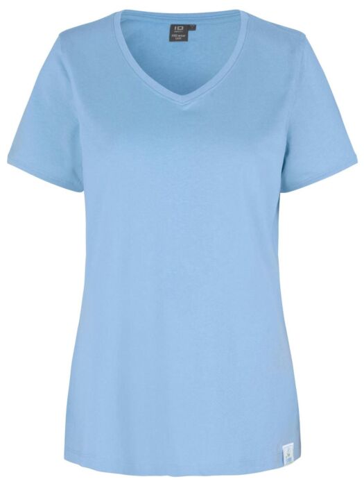 Pro Wear by Id 0373 CARE T-shirt v-hals dames Lichtblauw