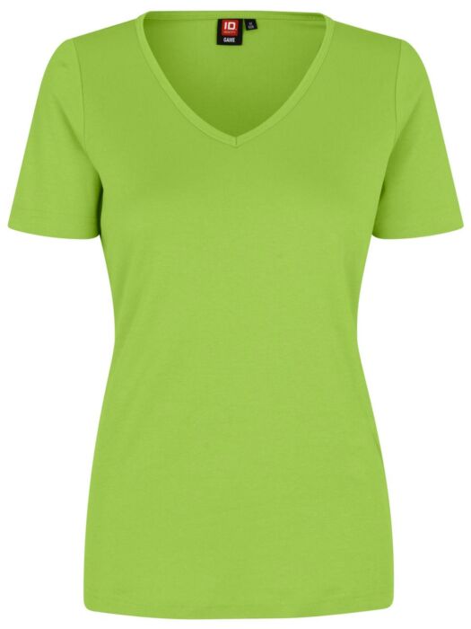 Pro Wear by Id 0506 Interlock T-shirt v-hals dames Kalk