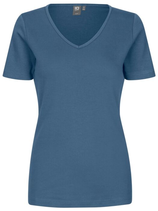 Pro Wear by Id 0506 Interlock T-shirt v-hals dames Indigo