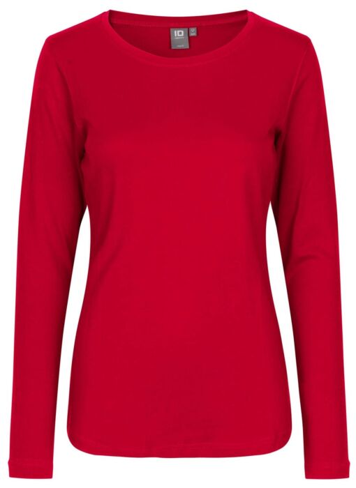 Pro Wear by Id 0509 Interlock T-shirt lange mouw dames Rood