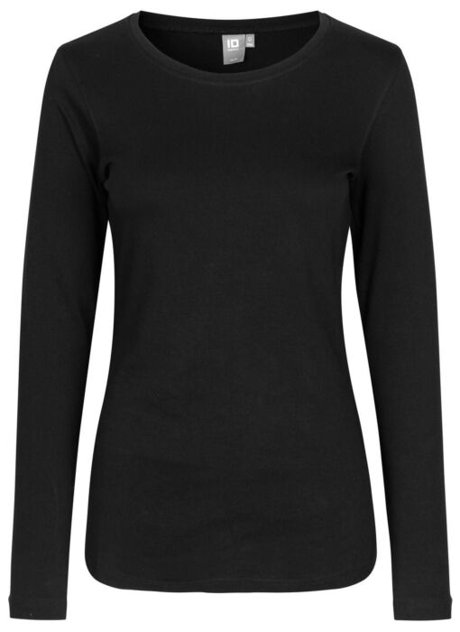 Pro Wear by Id 0509 Interlock T-shirt lange mouw dames Zwart