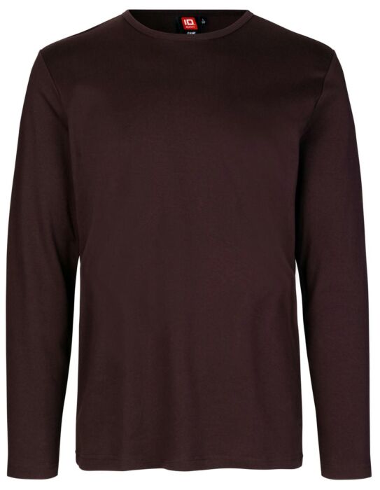Pro Wear by Id 0518 Interlock T-shirt lange mouw Donker bordeaux