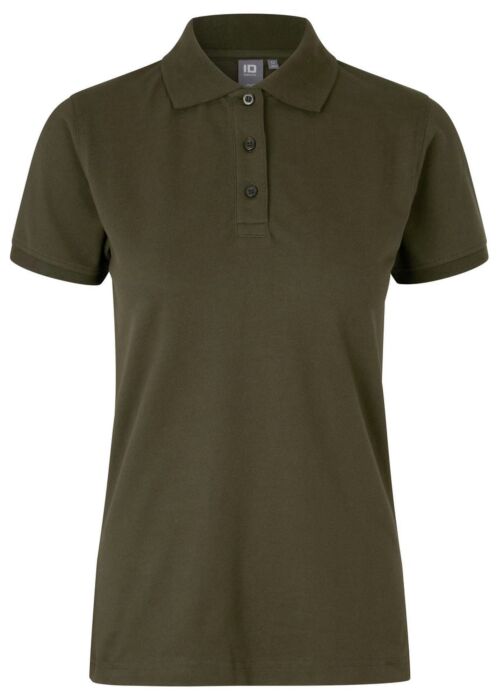 Pro Wear by Id 0527 Poloshirt stretch dames Olijf