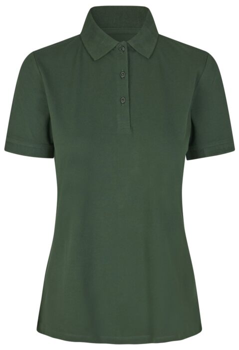 Pro Wear by Id 0587 Poloshirt biologisch kantoen| dames Fles groen