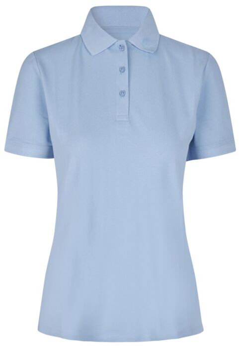 Pro Wear by Id 0587 Poloshirt biologisch kantoen| dames Lichtblauw