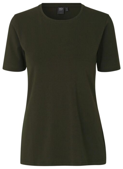 Pro Wear by Id 0595 Stretch T-shirt comfort dames Olijf