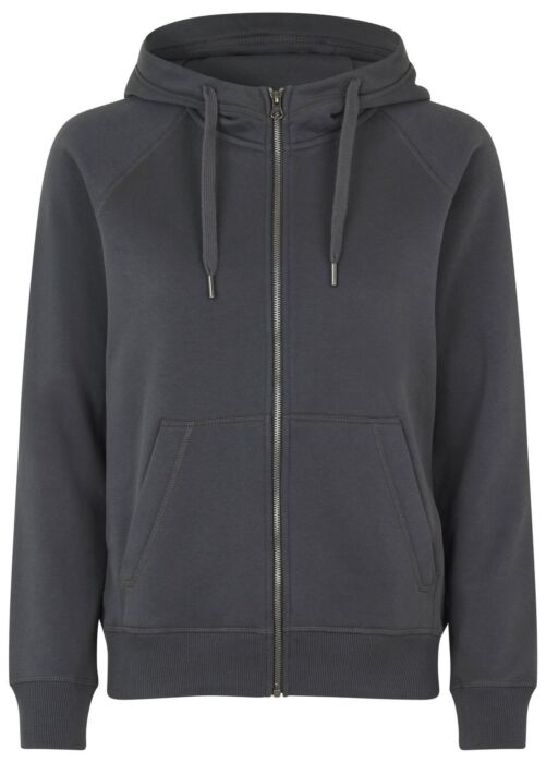 Pro Wear by Id 0639 CORE hoodie met rits dames Houtskool