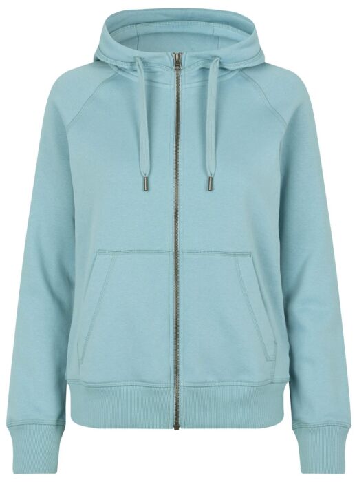 Pro Wear by Id 0639 CORE hoodie met rits dames Stoffige Aqua