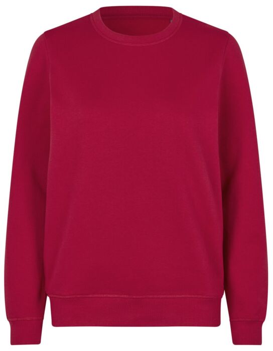 Pro Wear by Id 0683 Sweatshirt biologisch katoen dames Rood