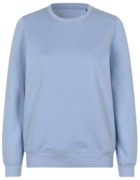 Pro Wear by Id 0683 Sweatshirt biologisch katoen dames Lichtblauw