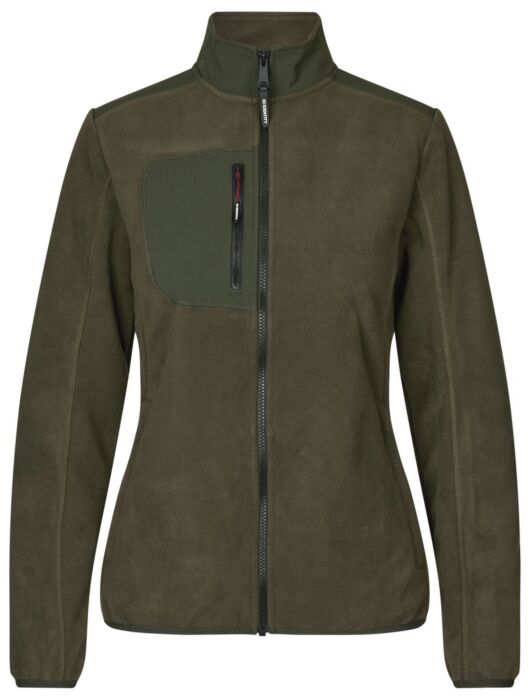Pro Wear by Id 0745 Bonded fleece jas dames Olijf
