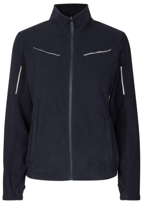 Pro Wear by Id 0793 Zip-n-Mix microfleece reflecterend dames Marine