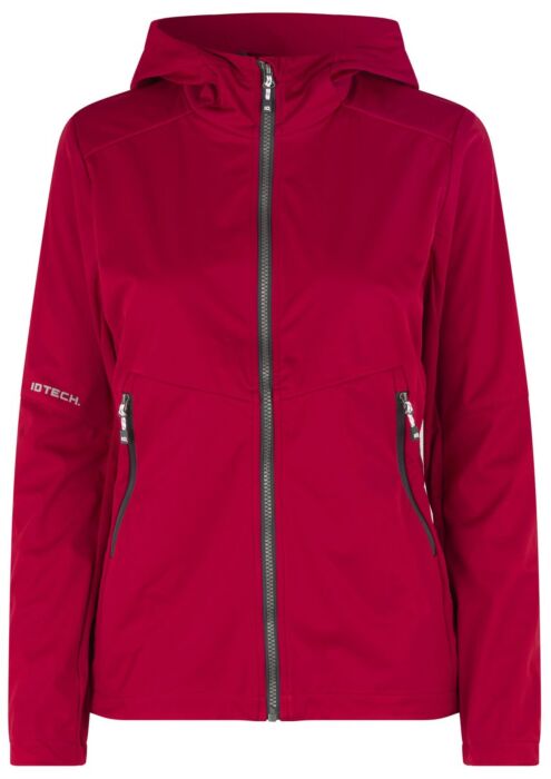 Pro Wear by Id 0837 Softshell jas lichtgewicht dames Rood
