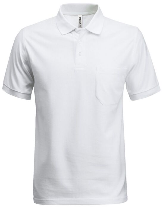 Fristads Acode heavy poloshirt 1721 PIQ Wit