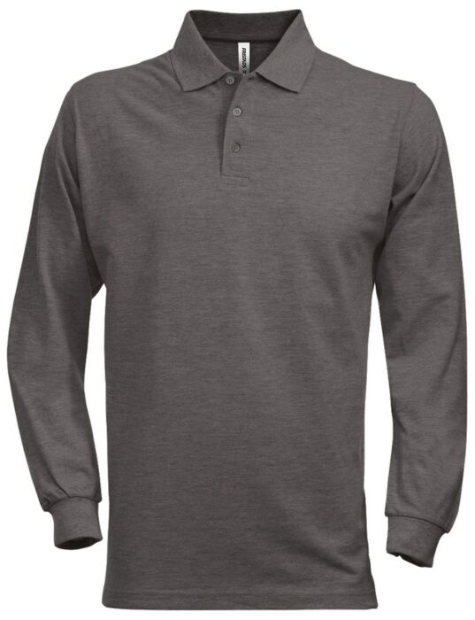 Fristads Acode heavy poloshirt met lange mouwen 1722 PIQ Donkergrijs