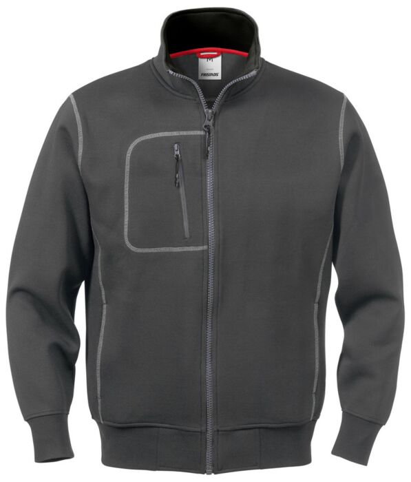 Fristads Acode sweatjack 1747 DF Donkergrijs