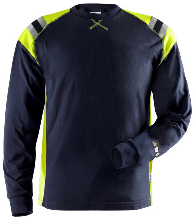 Fristads Flamestat T-shirt lange mouwen 7072 TFLH Donker marineblauw