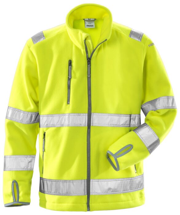 Fristads High vis fleecejack klasse 3 4400 FE Hi-Vis geel
