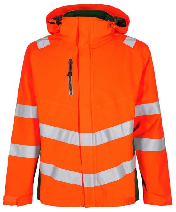 F. Engel 1146 Safety Shell Jacket Orange/Green