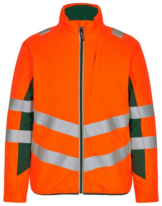 F. Engel 1159 Safety Quilted Inner Jacket Orange/Green