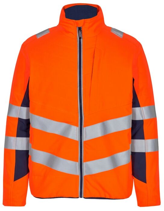 F. Engel 1159 Safety Quilted Inner Jacket Orange/Blue Ink