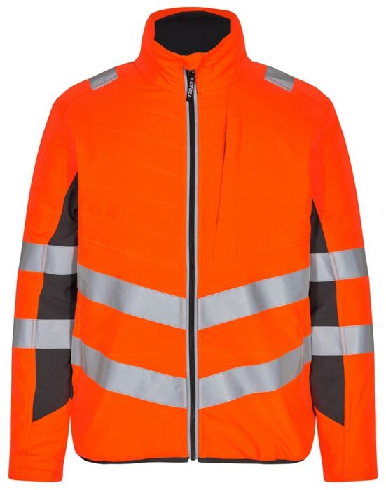 F. Engel 1159 Safety Quilted Inner Jacket Orange/Anthracite