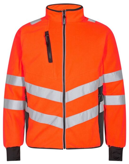 F. Engel 1192 Safety Fleece Jacket Orange/Anthracite