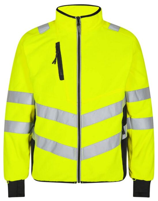 F. Engel 1192 Safety Fleece Jacket Yellow/Black