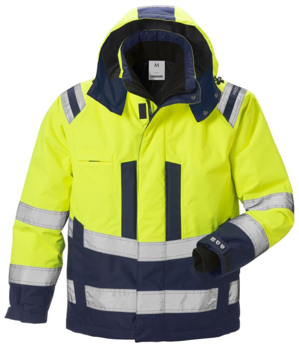 Fristads High vis Airtech® winterjack klasse 3 4035 GTT Hi-Vis geel/marineblauw