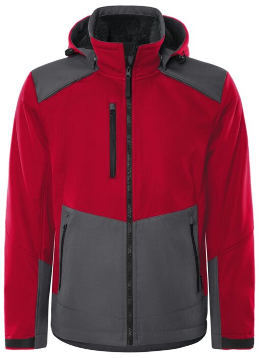 Fristads Softshell winterjack 4060 CFJ Rood/Grijs
