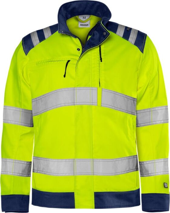 Fristads High vis Green jack klasse 3 4067 GPLU Hi-Vis Geel/Marineblauw