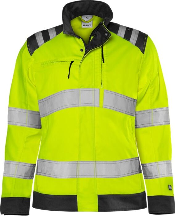 Fristads High vis Green jack dames klasse 3 4068 GPLU Hi-Vis Geel/Zwart