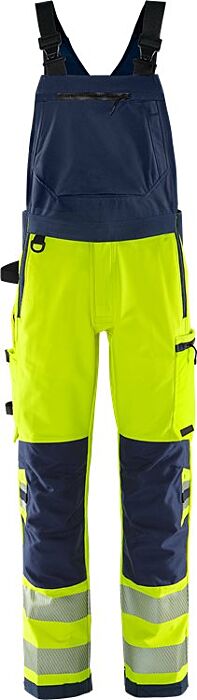 Fristads High vis Green Amerikaanse overall stretch klasse 2 1031 GSTP Hi-Vis Geel/Marineblauw