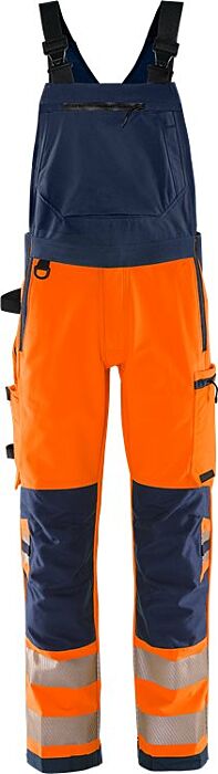 Fristads High vis Green Amerikaanse overall stretch klasse 2 1031 GSTP Hi-Vis Oranje/Marineblauw