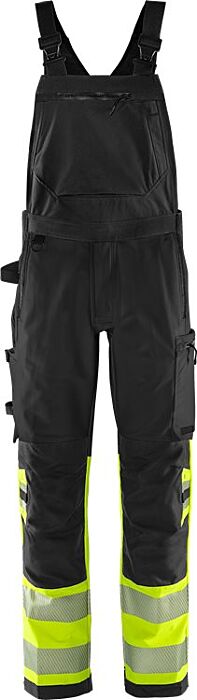Fristads High vis Green Amerikaanse overall stretch klasse 1 1032 GSTP Hi-Vis Geel/Zwart