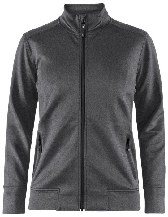 Craft Noble Zip Jacket W Dames Darkgrey Melange