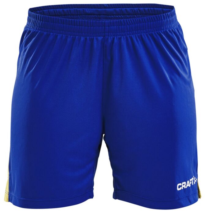Craft Progress Short Contrast Dames Club Cobolt/Sweden Yellow