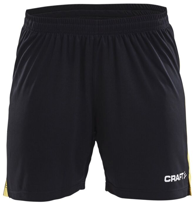 Craft Progress Short Contrast Dames Black/Sweden Yellow