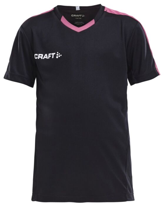 Craft Progress Jersey Contrast Jr Kinderen Black/Pop