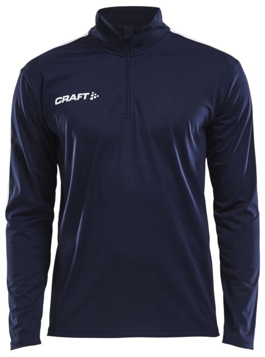 Craft Progress Halfzip Ls Tee Heren Navy