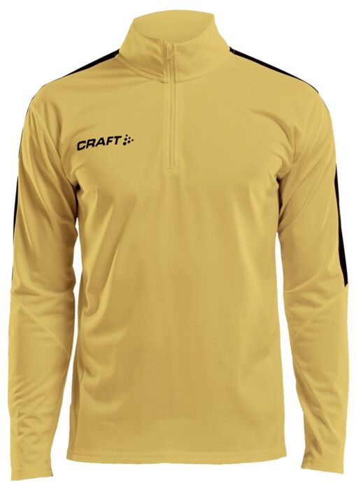 Craft Progress Halfzip Ls Tee Heren Sweden Yellow/Black