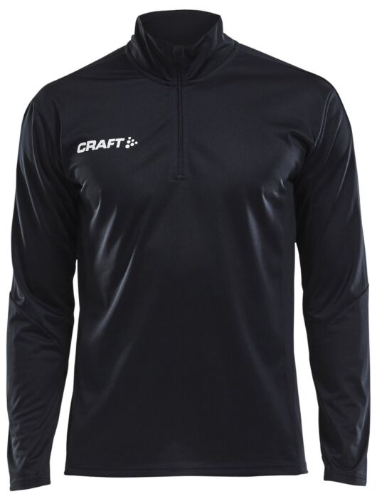 Craft Progress Halfzip Ls Tee Heren Black