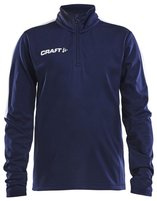 Craft Progress Halfzip Ls Tee Jr Kinderen Navy