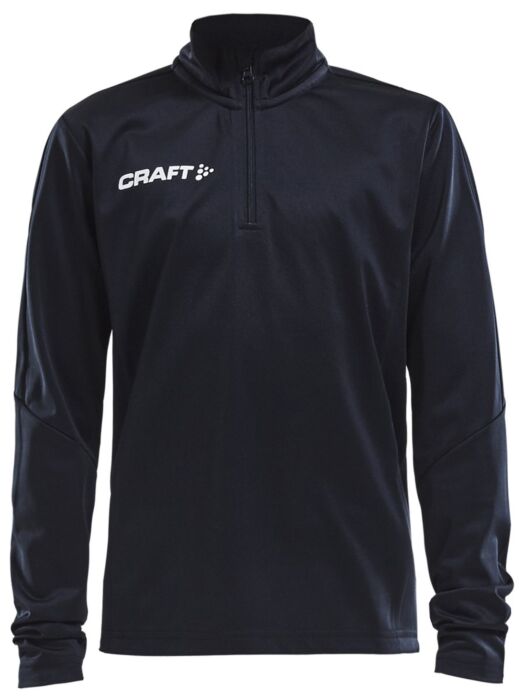 Craft Progress Halfzip Ls Tee Jr Kinderen Black