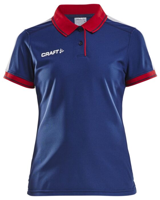 Craft Pro Control Poloshirt Dames Navy/Bright Red